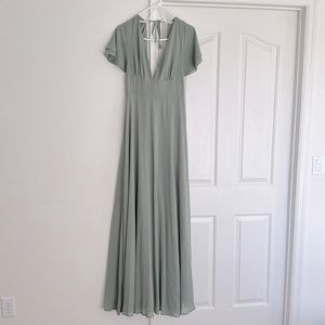 Olive Green Bridesmaid Dress